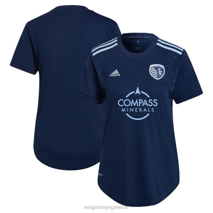 MLS Jerseys γυναίκες sporting kansas city adidas blue 2022 State line 3.0 replica blank jersey 060DH701