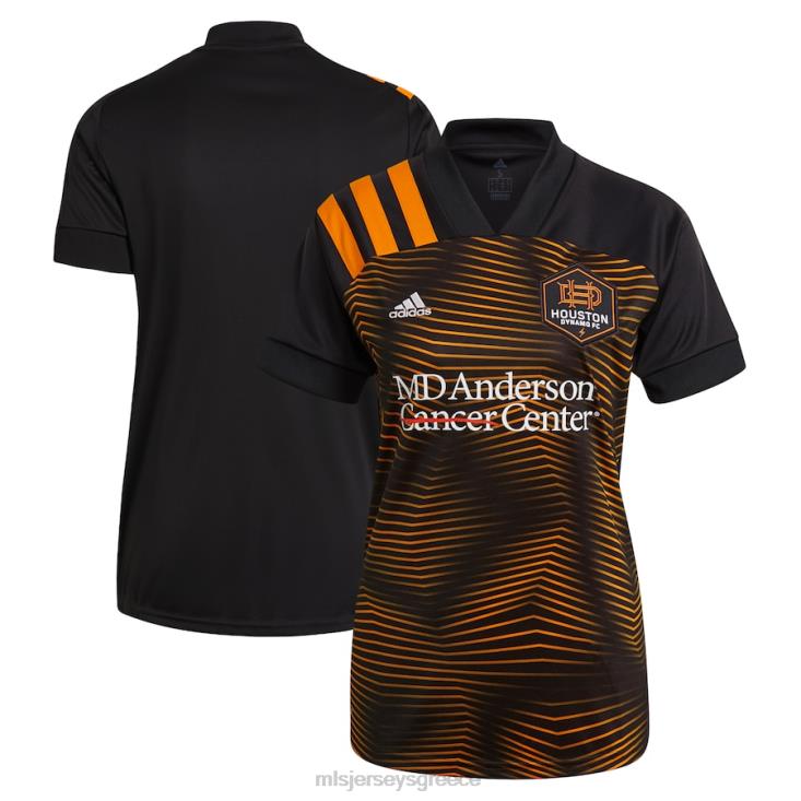 MLS Jerseys γυναίκες Houston dynamo fc adidas black 2021 secondary replica jersey 060DH360