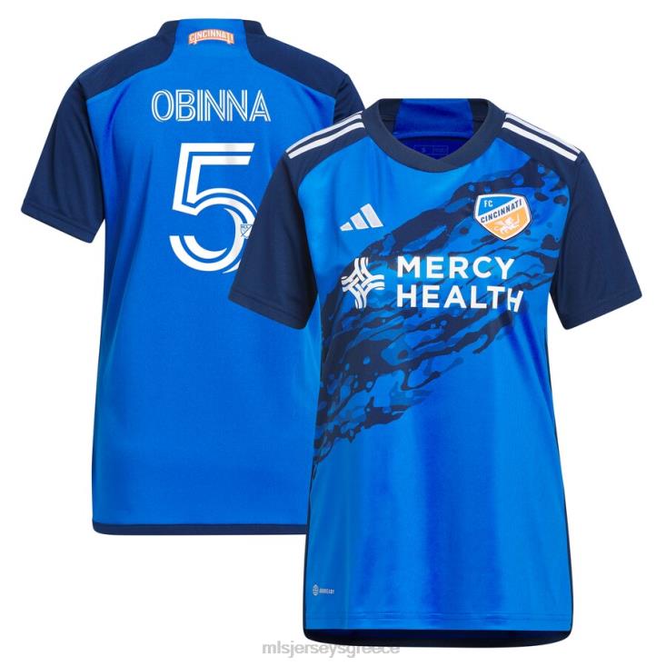 MLS Jerseys γυναίκες fc cincinnati obinna nwobodo adidas blue 2023 river kit replica jersey 060DH1344