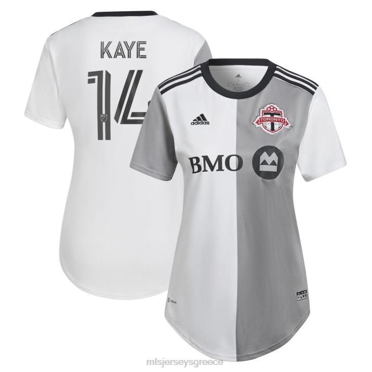 MLS Jerseys γυναίκες Τορόντο fc Mark-Anthony Kaye adidas λευκό 2023 κοινοτικό κιτ αντίγραφο φανέλα παίκτη 060DH1161