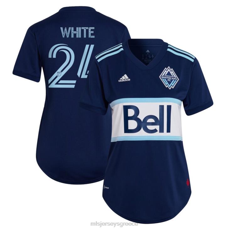 MLS Jerseys γυναίκες vancouver whitecaps fc brian white adidas blue 2022 the hoop & this city replica player jersey 060DH1306