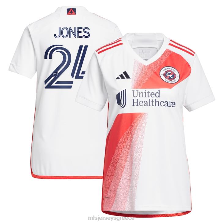 MLS Jerseys γυναίκες επανάσταση της Νέας Αγγλίας dejuan jones adidas white 2023 defiance replica jersey 060DH904