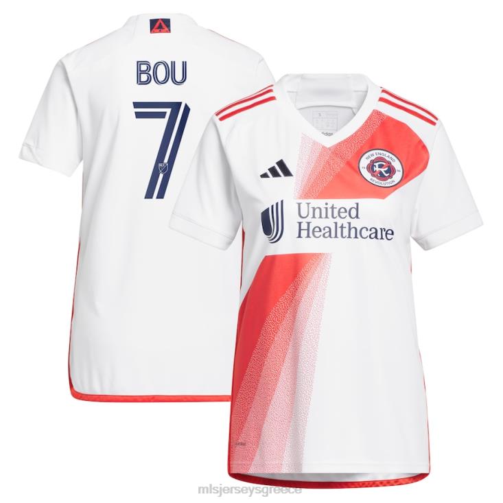 MLS Jerseys γυναίκες επανάσταση της Νέας Αγγλίας gustavo bou adidas λευκό 2023 defiance replica jersey 060DH938