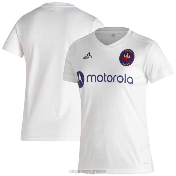 MLS Jerseys γυναίκες chicago fire adidas white 2020 secondary replica blank jersey 060DH1101