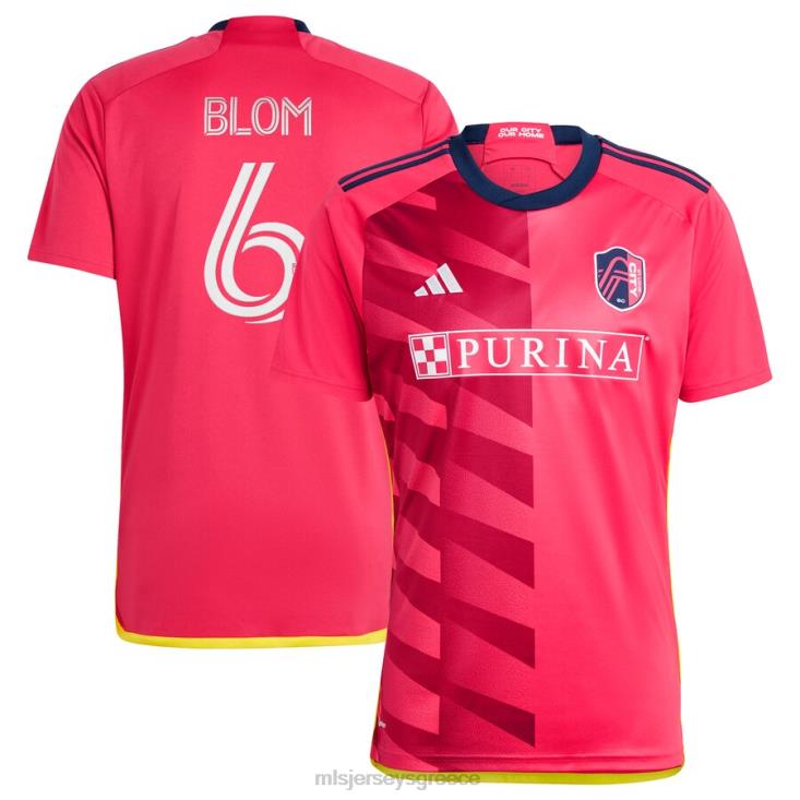 MLS Jerseys άνδρες αγ. Louis City sc njabulo blom adidas red 2023 the spirit kit replica jersey 060DH610