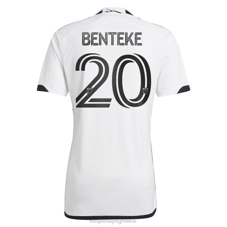 MLS Jerseys άνδρες d.c. United christian Benteke adidas white 2023 το κιτ ανθισμένων κερασιών αντίγραφο φανέλα παίκτη 060DH241