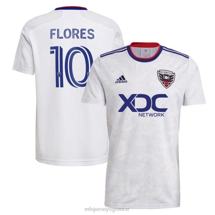 MLS Jerseys άνδρες d.c. United Edison flores adidas white 2022 η μαρμάρινη ρεπλίκα φανέλα παίκτη 060DH1332