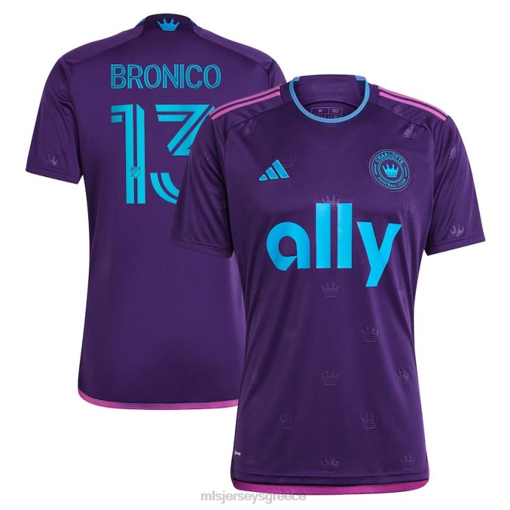 MLS Jerseys άνδρες charlotte fc brandt bronico adidas purple 2023 κιτ κόσμημα ρεπλίκα φανέλα 060DH948