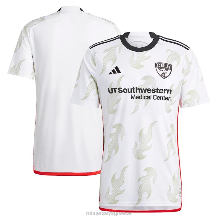 MLS Jerseys άνδρες fc dallas adidas white 2023 burn baby burn replica jersey 060DH67