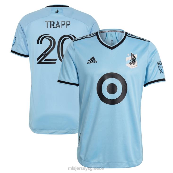 MLS Jerseys άνδρες Minnesota United fc Wil trapp adidas γαλάζιο 2021 το river kit αυθεντική φανέλα παίκτη 060DH1479