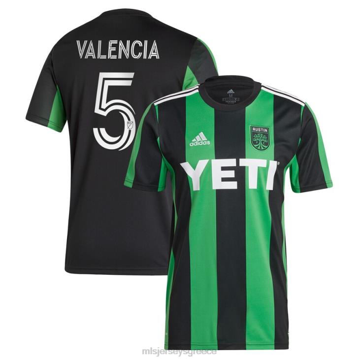 MLS Jerseys άνδρες Austin fc jhojan valencia adidas μαύρη φανέλα παικτών 2021 060DH1295
