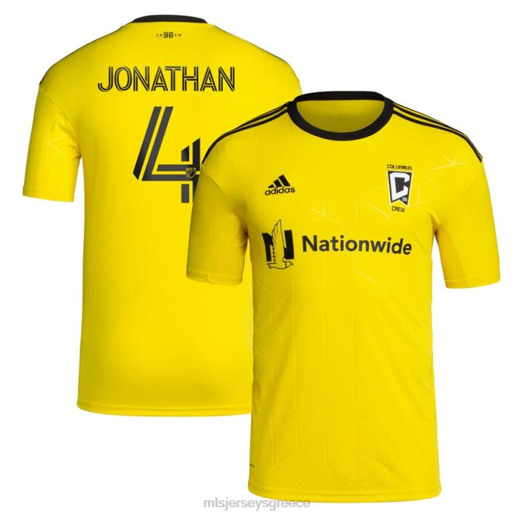 MLS Jerseys άνδρες columbus crew jonathan mensah adidas yellow 2022 gold standard kit αντίγραφο φανέλα παίκτη 060DH1387