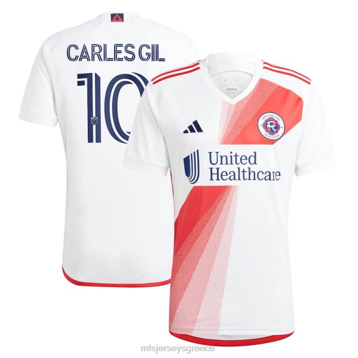 MLS Jerseys άνδρες επανάσταση της Νέας Αγγλίας Carles gil adidas white 2023 defiance replica jersey 060DH579