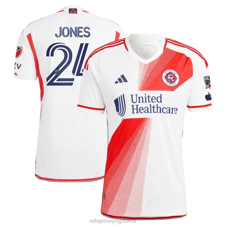 MLS Jerseys άνδρες επανάσταση της Νέας Αγγλίας dejuan jones adidas white 2023 defiance αυθεντική φανέλα 060DH422