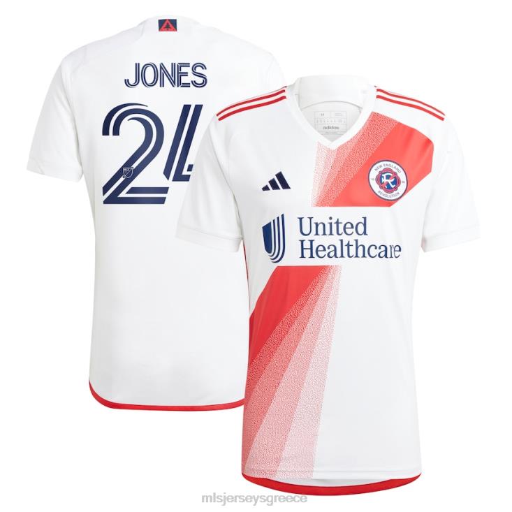 MLS Jerseys άνδρες επανάσταση της Νέας Αγγλίας dejuan jones adidas white 2023 defiance replica jersey 060DH934