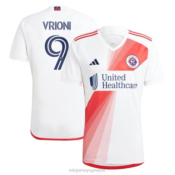 MLS Jerseys άνδρες επανάσταση της Νέας Αγγλίας Τζάκομο βριόνι adidas λευκό 2023 defiance replica jersey 060DH833