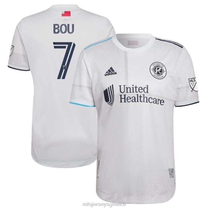 MLS Jerseys άνδρες επανάσταση της Νέας Αγγλίας gustavo bou adidas white 2022 the fort authentic player jersey 060DH1288