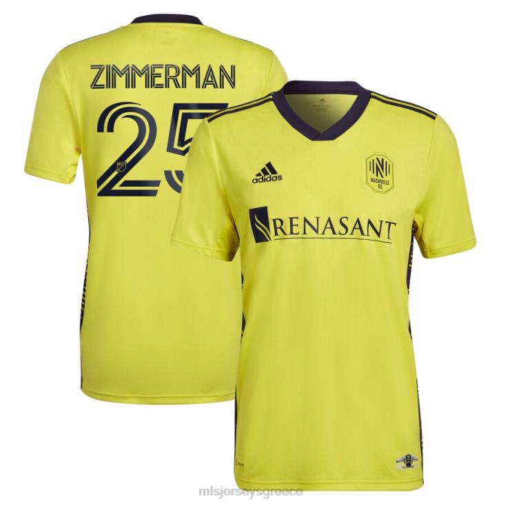 MLS Jerseys άνδρες Nashville sc Walker Zimmerman adidas yellow 2022 το κιτ επιστροφής στο σπίτι αντίγραφο φανέλα παίκτη 060DH484
