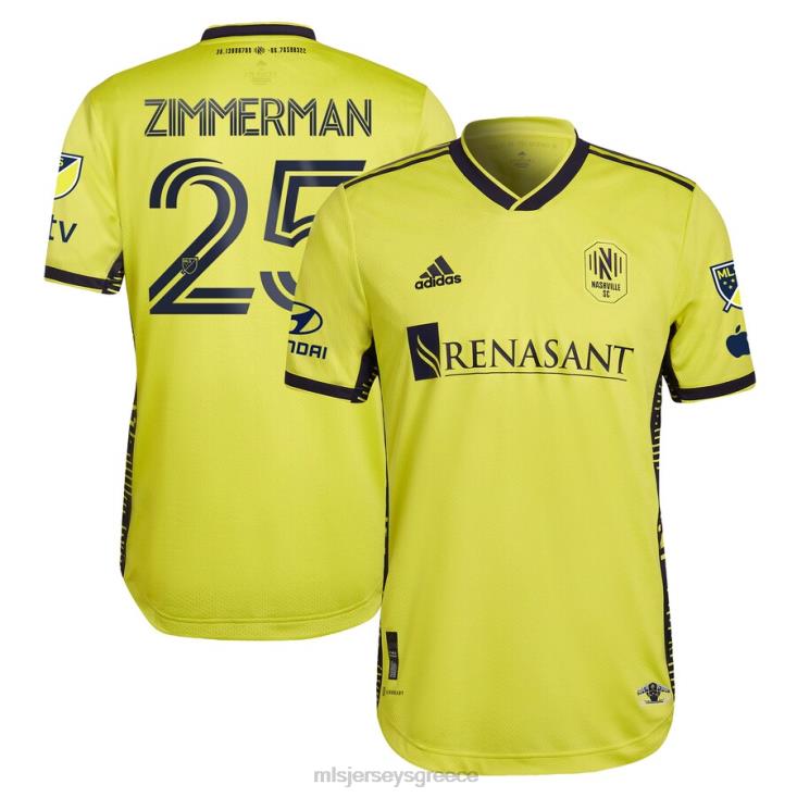 MLS Jerseys άνδρες Nashville sc Walker Zimmerman adidas yellow 2023 το κιτ επιστροφής στο σπίτι αυθεντική φανέλα παίκτη 060DH1284