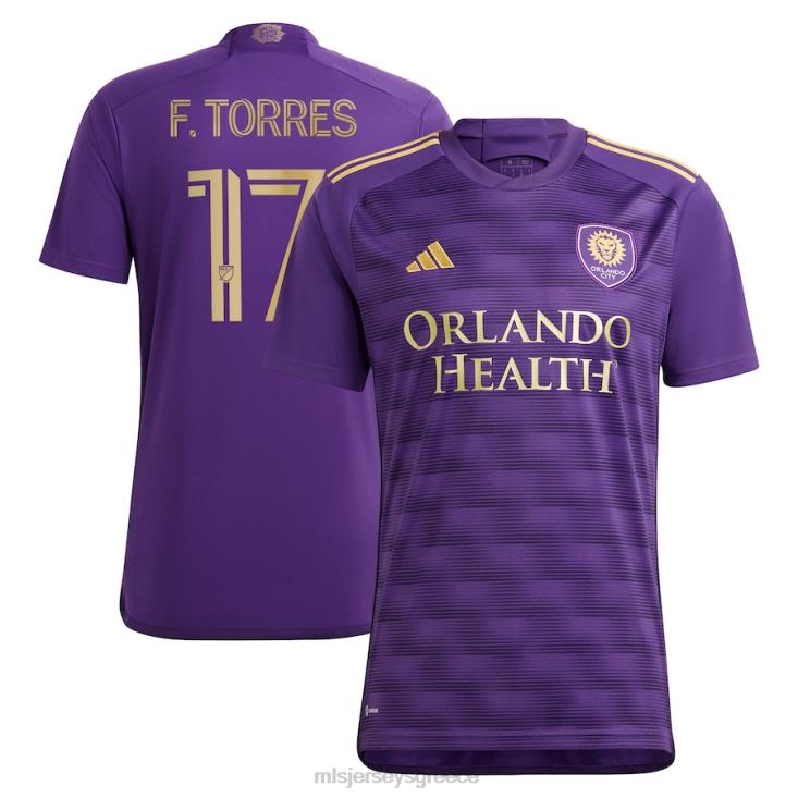 MLS Jerseys άνδρες Orlando City sc facundo torres adidas purple 2023 το κιτ τοίχου αντίγραφο φανέλα παίκτη 060DH316