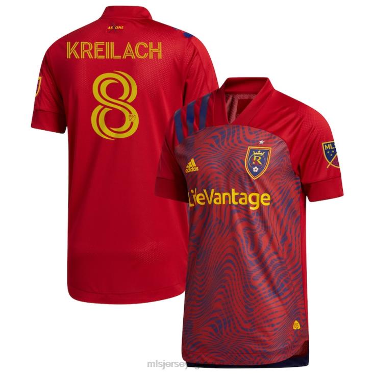 MLS Jerseys άνδρες πραγματική αυθεντική φανέλα real salt lake damir kreilach adidas red 2020 060DH1261