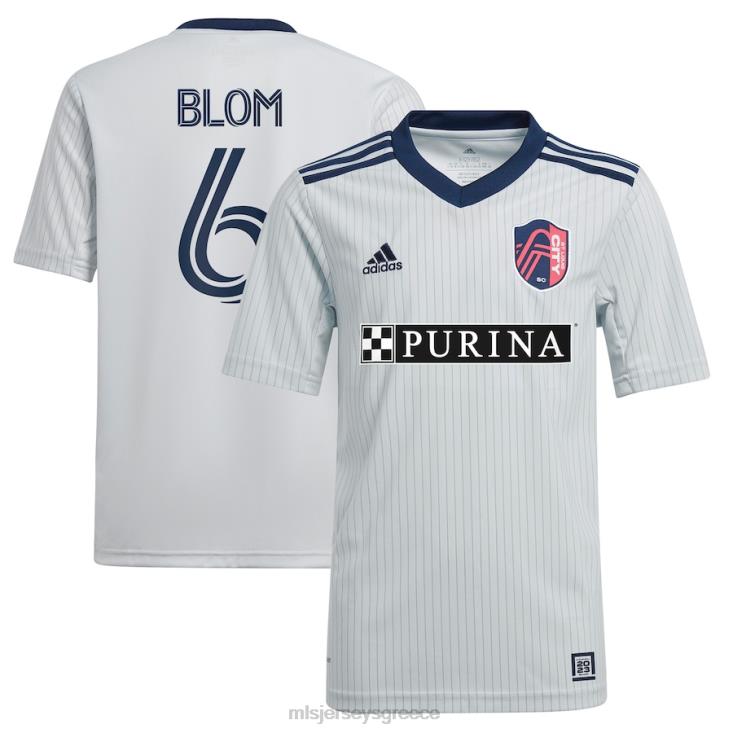 MLS Jerseys παιδιά αγ. Louis City sc njabulo blom adidas grey 2023 the spirit kit replica jersey 060DH1006
