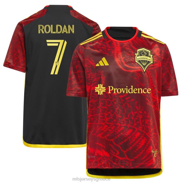 MLS Jerseys παιδιά Seattle sounders fc cristian roldan adidas red 2023 the bruce lee kit replica jersey 060DH331