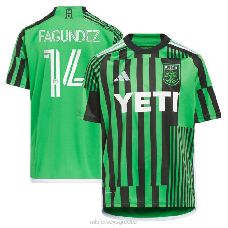 MLS Jerseys παιδιά Austin fc Diego Fagundez adidas green 2023 las voces kit replica jersey 060DH606