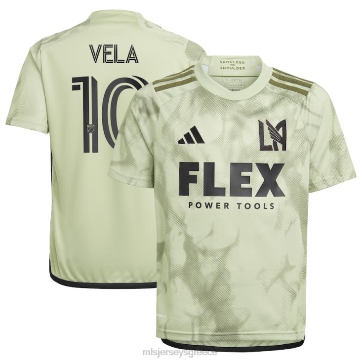 MLS Jerseys παιδιά φανέλα παικτών lafc carlos vela adidas green 2023, αντίγραφο καπνιστών 060DH228