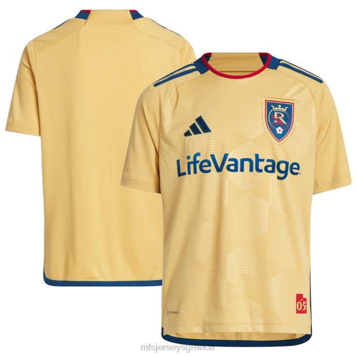 MLS Jerseys παιδιά real salt lake adidas gold 2023 the beehive state kit replica jersey 060DH366